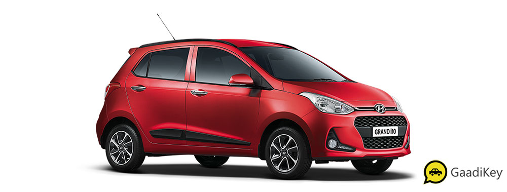 2019 Hyundai Grand i10 Red Color - Fiery Red Color