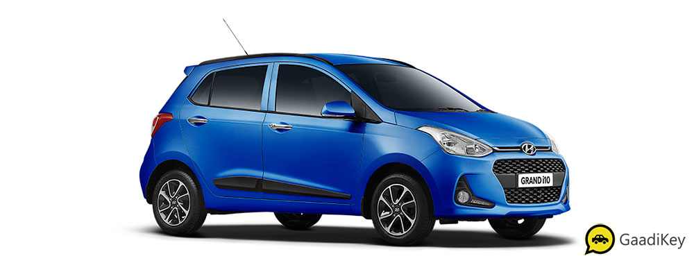 2019 Hyundai Grand i10 Blue Color Marina Blue Color 