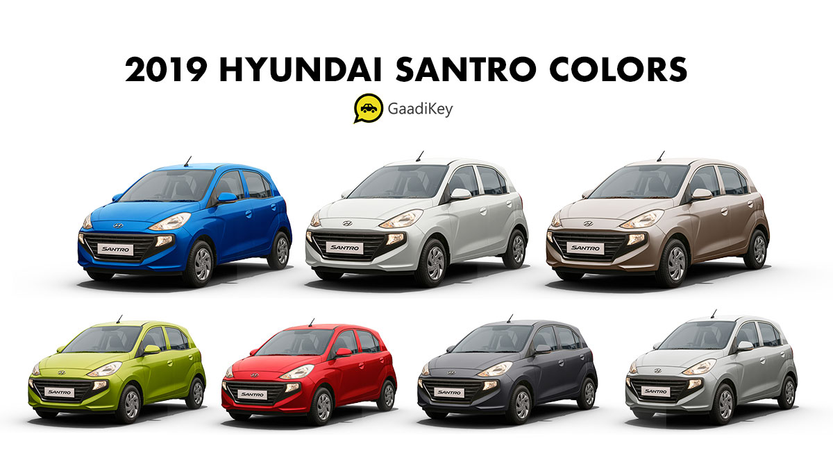 2019 Santro All Colors - 2019 Hyundai Santro Colors - 2019 Hyundai Santro All Colors