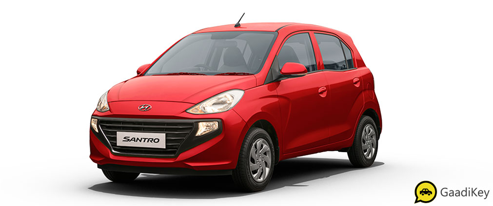 2019 Hyundai Santro Fiery Red Color - 2019 Hyundai Santro Red Color