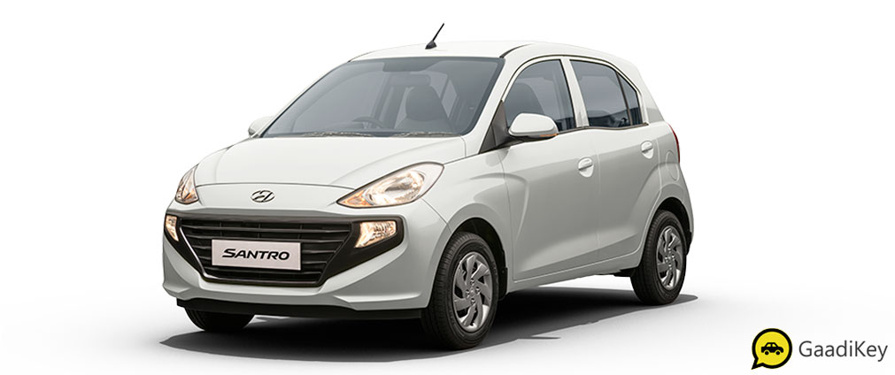 2019 Hyundai Santro Polar White Color - 2019 Hyundai Santro White Color
