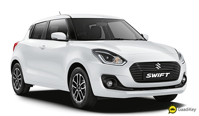 2019 Maruti Swift White Color - 2019 Swift Pearl Arctic White Color