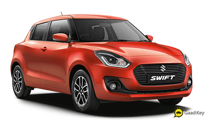 2019 Maruti Swift Orange Color