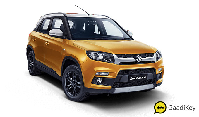 2019 Maruti Vitara Brezza Yellow and White Dual tone color - 2019 Maruti Brezza Yellow and White Dual tone