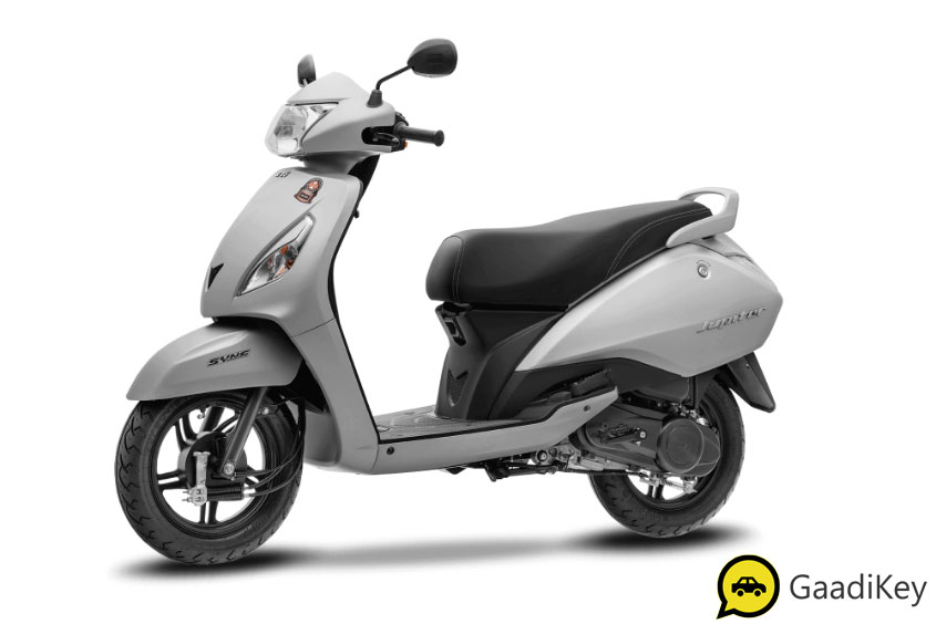 2019 TVS Jupiter Matte Silver Color - 2019 TVS Jupiter Silver Color - 2019 model TVS Jupiter Silver Color