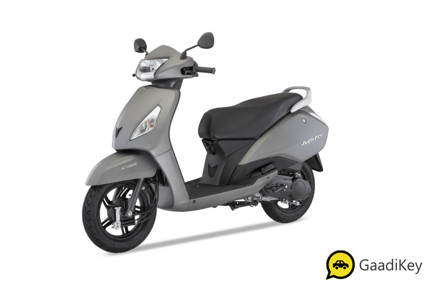 2019 TVS Jupiter Titanium Grey Color - 2019 TVS Jupiter Grey Color 2019 Jupiter Model Grey Color