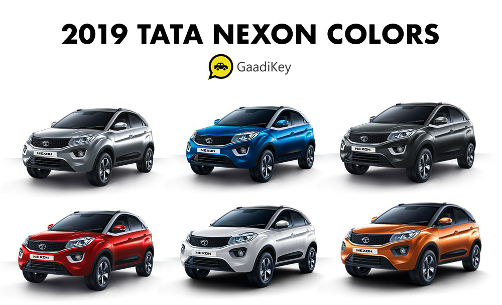 2019 Tata Nexon Colors - 2019 Tata Nexon All Colors