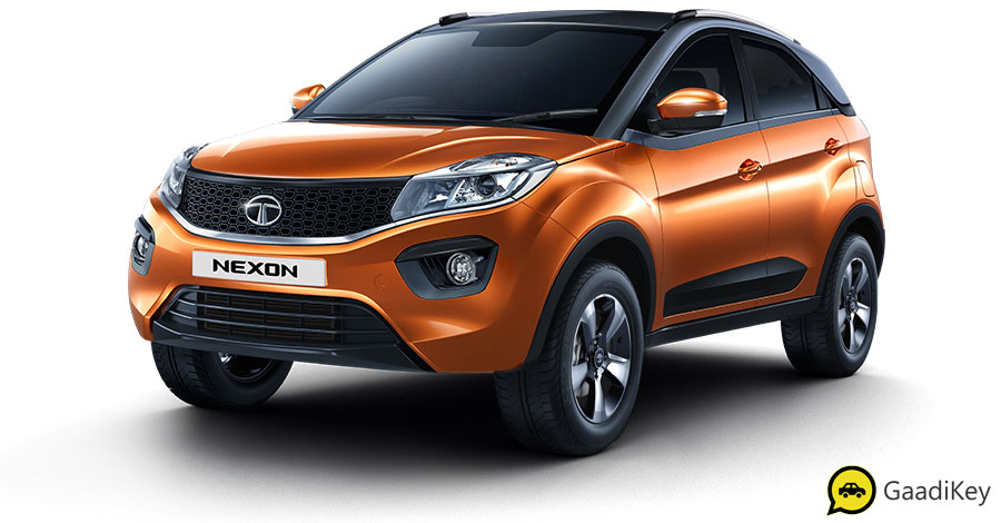 2019 Tata Nexon Etna Orange Color - 2019 Tata Nexon Orange Color