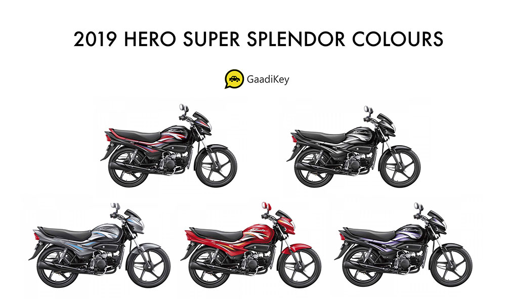 Hero Super Splendor 2019 Model Colors - New Hero Super Splendor 2019 model color options