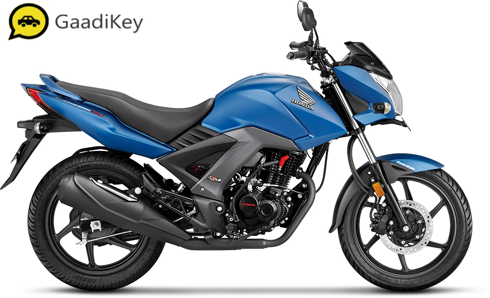 2019 Honda Unicorn 160 in Matte Marvel Blue Metallic color