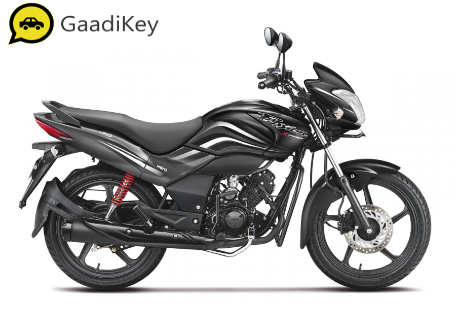 2019 Hero Passion X Pro in Black With Heavy Grey colour