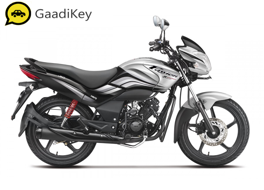 2019 Hero Passion X Pro in Force Silver Metallic colour