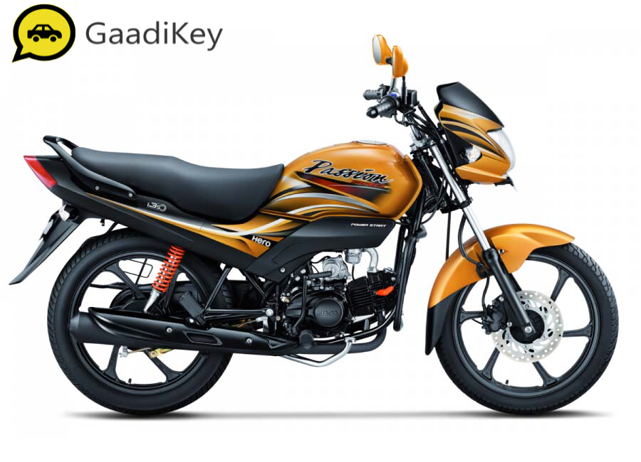 2019 Hero Passion Pro in Bronze Yellow Color