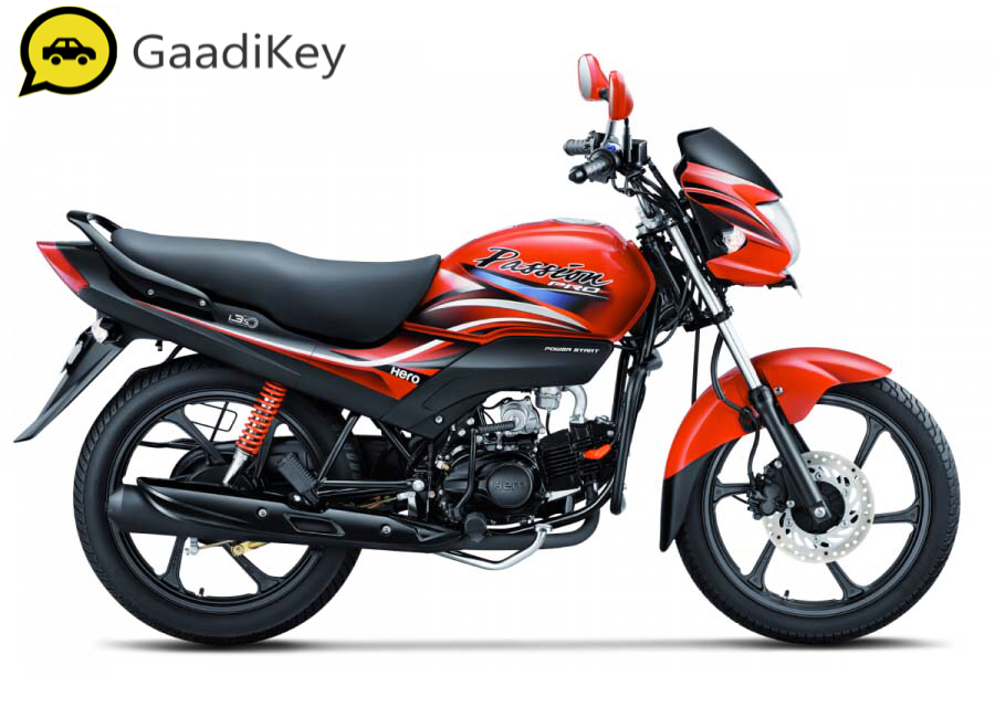 2019 Hero Passion Pro in Sports Red Color