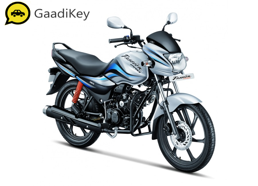 2019 Hero Passion Pro 110 in Force Silver Metallic Color
