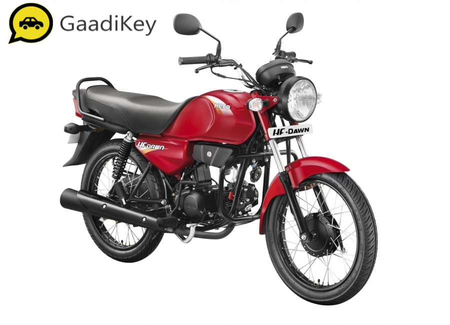 2019 Hero HF Dawn in Red color.