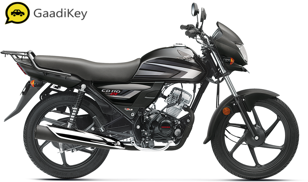 2019 Honda CD110 Dream DX in Black with Grey Silver Metallic color.