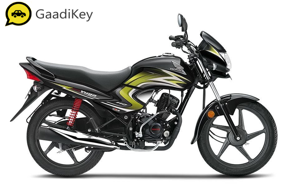 2019 Honda Dream Yuga in Black with Lemon Ice Yellow Graphics color