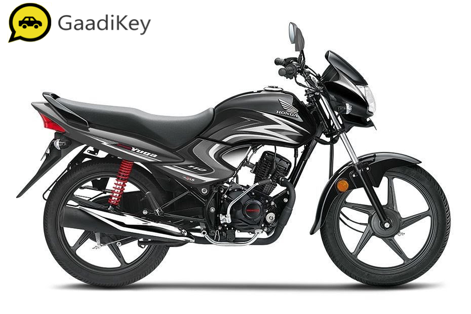 2019 Honda Dream Yuga in Black with Heavy Grey Metallic color