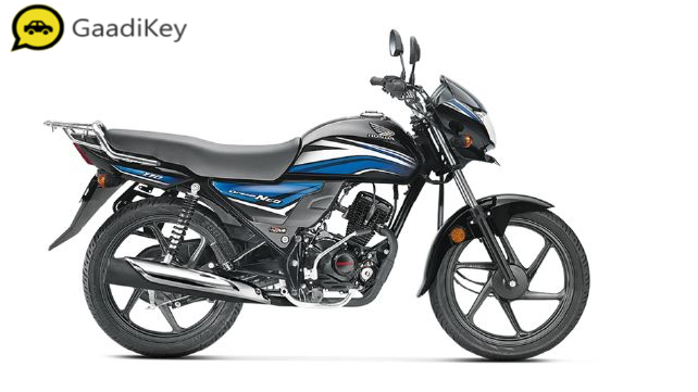 2019 Honda Dream Neo in Black with Blue Stripes color