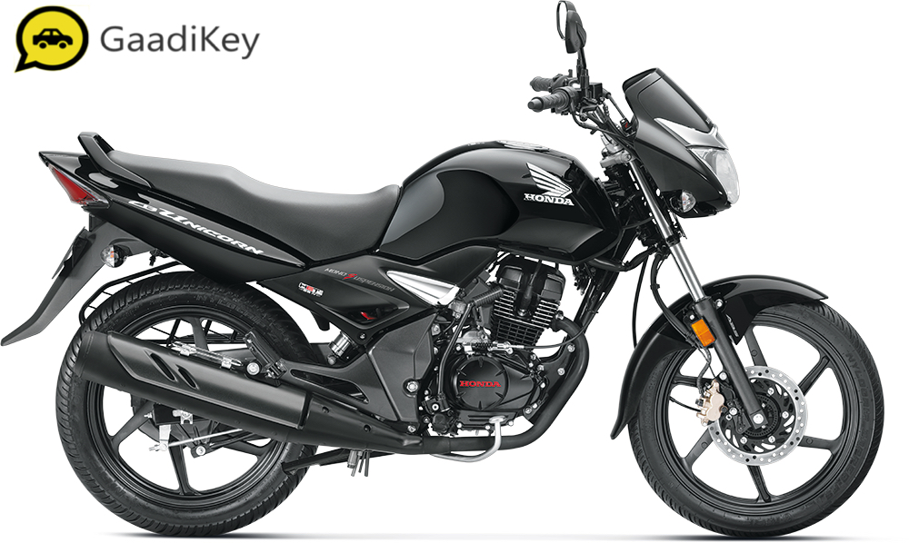 2019 Honda Unicorn 150 ABS in Pearl Igneous Black color