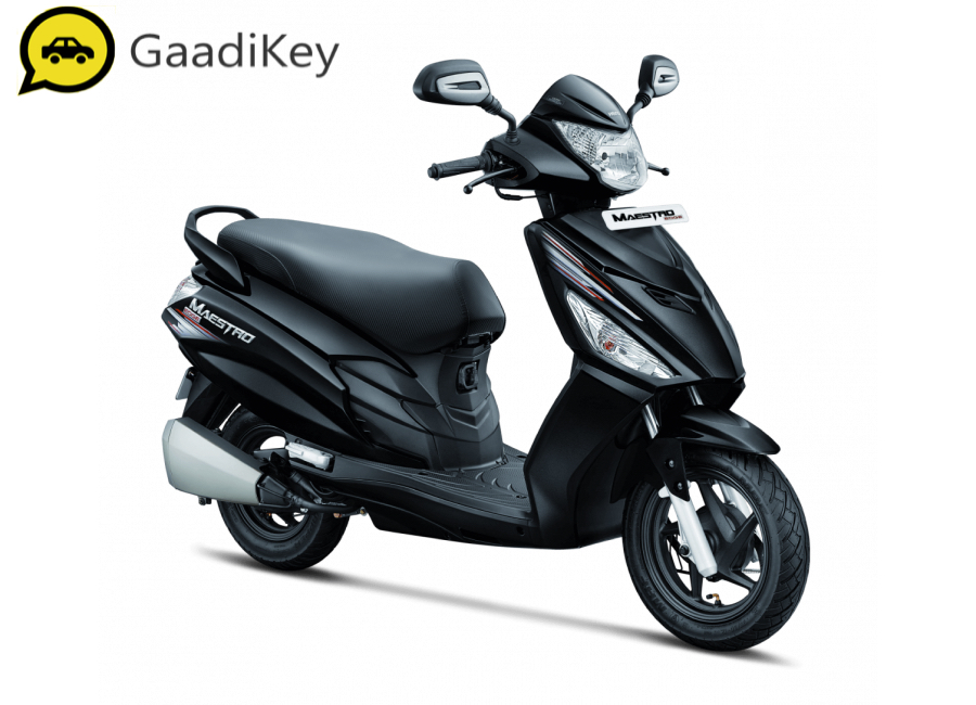 2020 Hero Maestro Edge in Panther Black colour. New 2020 Hero Maestro Edge Black Color