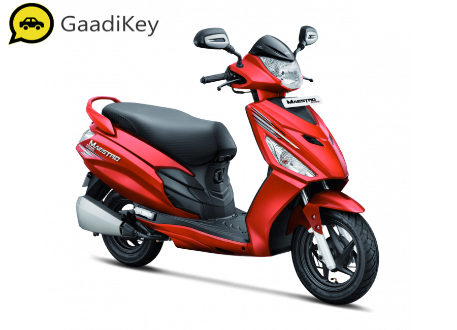 2020 Hero Maestro Edge in Candy Blazing Red colour - New Hero Maestro Edge 2020 Model Red Color