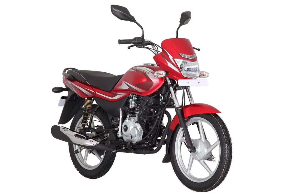 2019 Bajaj Platina 100 Red Color variant - CBS Option