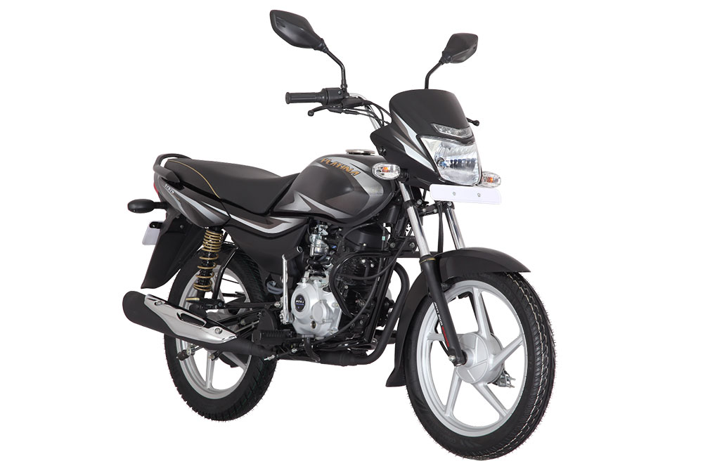 2019 Bajaj Platina 100 Black Color variant CBS Option
