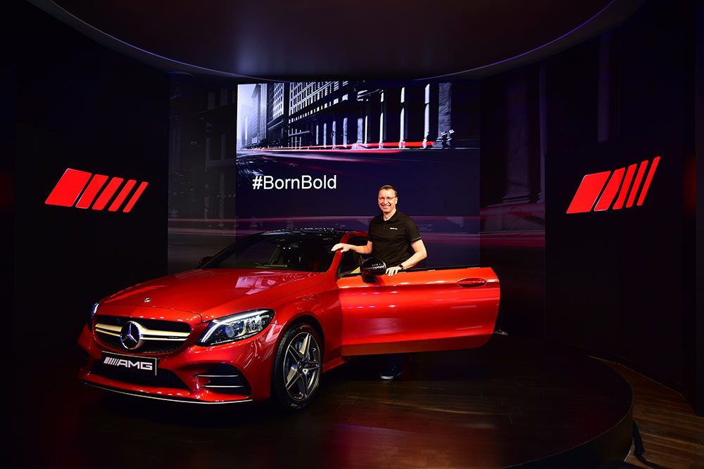 2019 Model Mercedes-Benz AMG C43 Coupe in Red Color Option