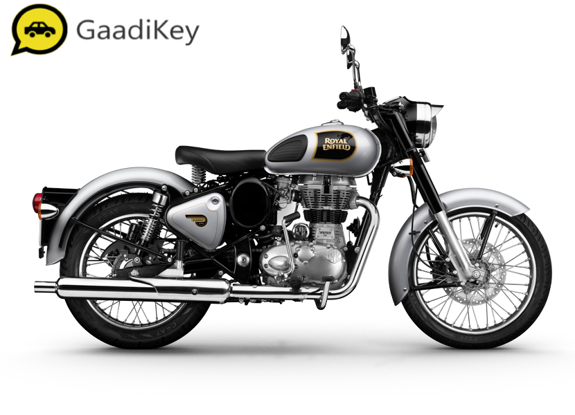 2019 Royal Enfield Classic 350 ABS in Silver color.