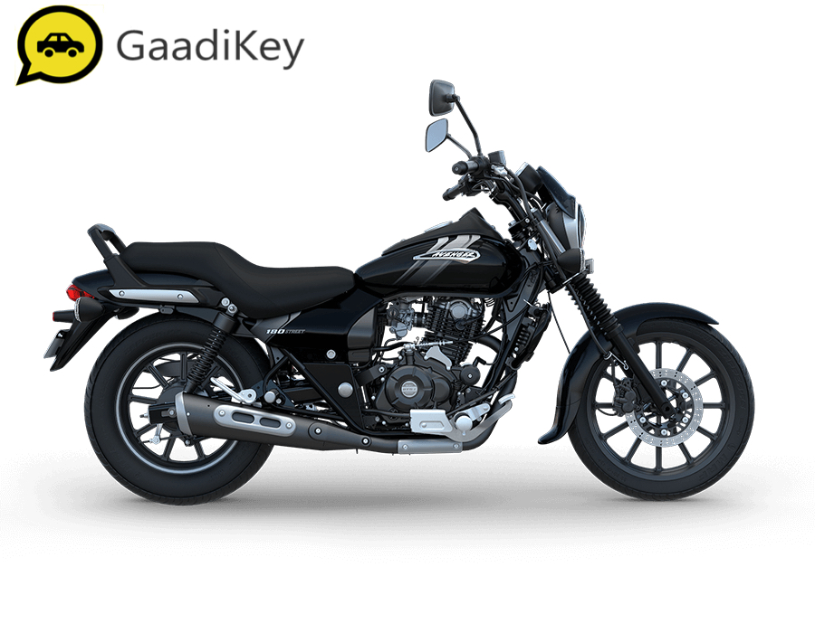2019 Bajaj Avenger Street 180 ABS in Ebony Black color.