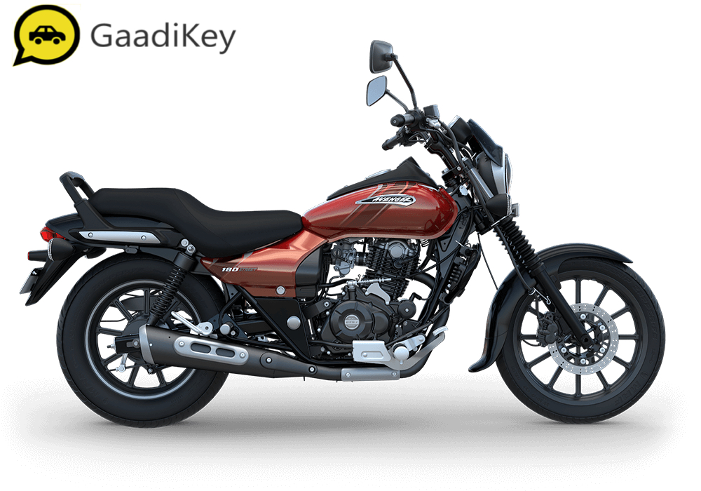 2019 Bajaj Avenger Street 180 ABS in Spicy Red color.
