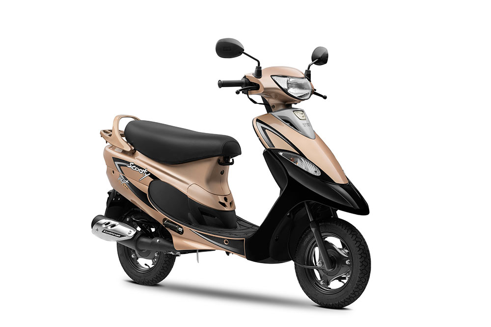 TVS Scooty Pep+ Gold Color