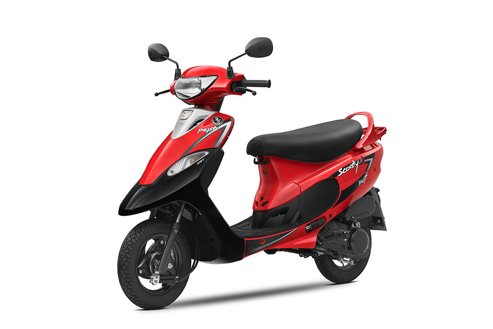 TVS Scooty Pep+ Red Color New