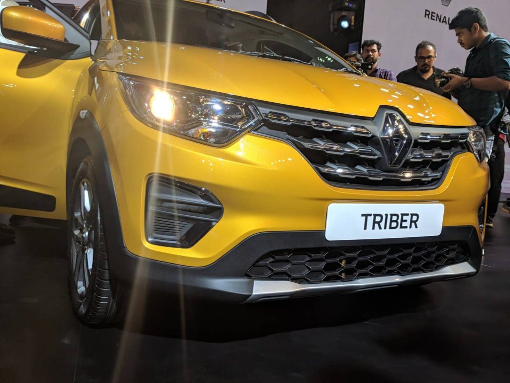 Renault Triber Orange Front Grille Photo