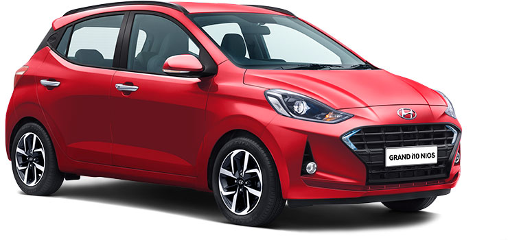Hyundai Grand i10 NIOS Red Color- Grand i10 NIOS Fiery red color option 