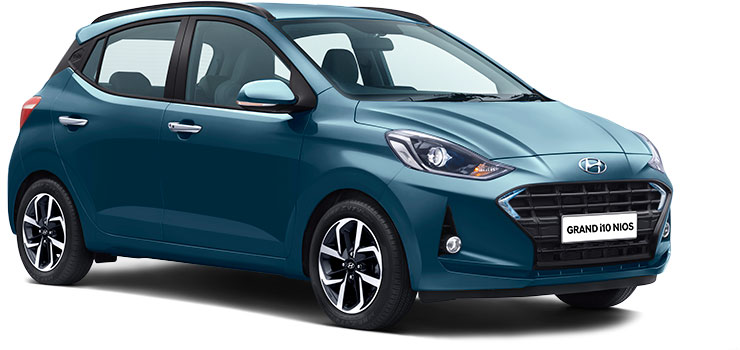 Hyundai Grand i10 NIOS Teal color variant