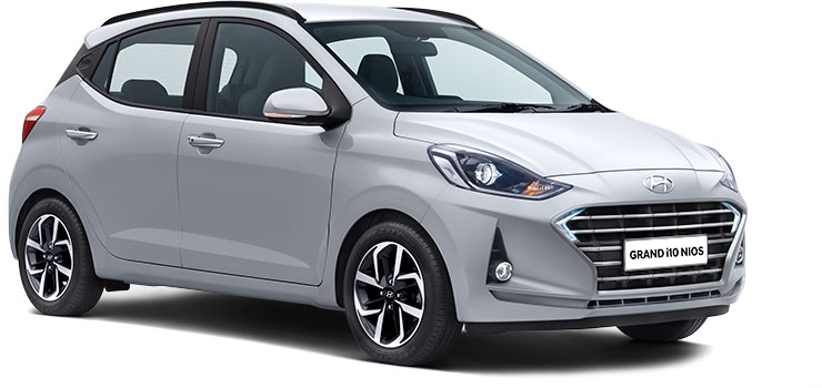 Hyundai Grand i10 NIOS Typhoon Silver color option