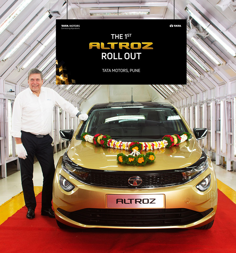 Tata Altroz premium hatchback roll out from Pune plant