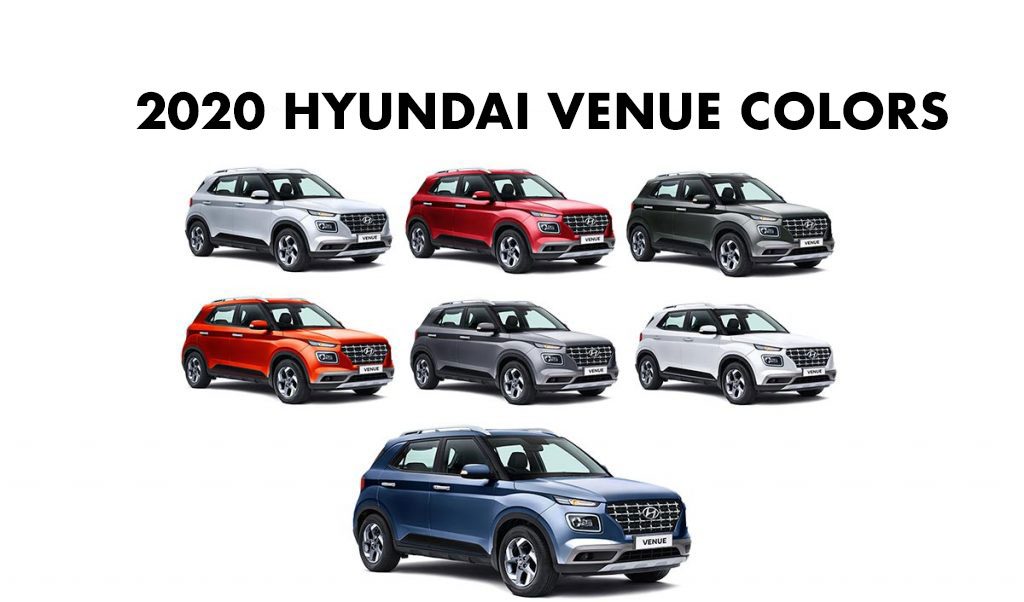 2020 Venue Colors - 2020 Hyundai Venue Colours - New 2020 Hyundai Venue All Colors - Hyundai Venue 2020 model all colors 