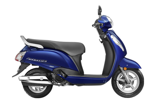 2020 Suzuki Access 125 in Pearl Suzuki Deep Blue color 2. YBA