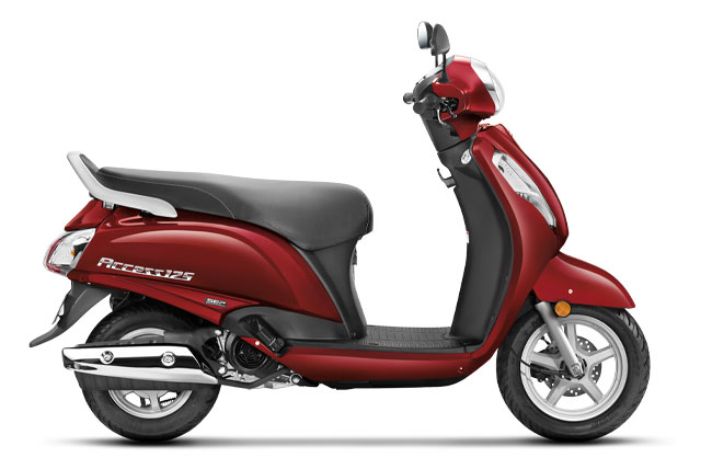 2020 Suzuki Access 125 Candy Sonoma Red Color variant. New Access 125 2020 Model Red Colour