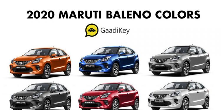 2020 Baleno Colors - 2020 Maruti Baleno color options - Maruti Baleno 2020 model bs6 colors - BS6 2020 model Maruti Baleno Colors