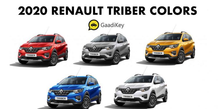 2020 Renault Triber Colors - New Triber 2020 model colors