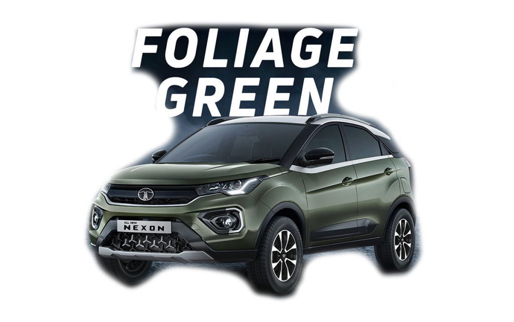 2022 Tata Nexon Green Color - New Nexon 2022 Foliage Green Color option