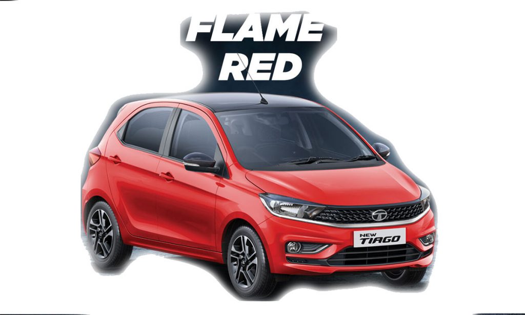 2020 Tata Tiago Red Color - 2020 Tata Tiago Flame Red Color option