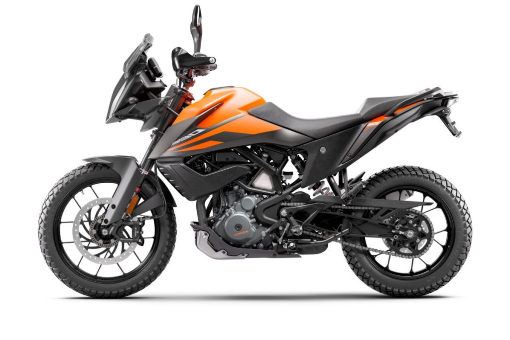 KTM 390 Adventure Orange Sideview