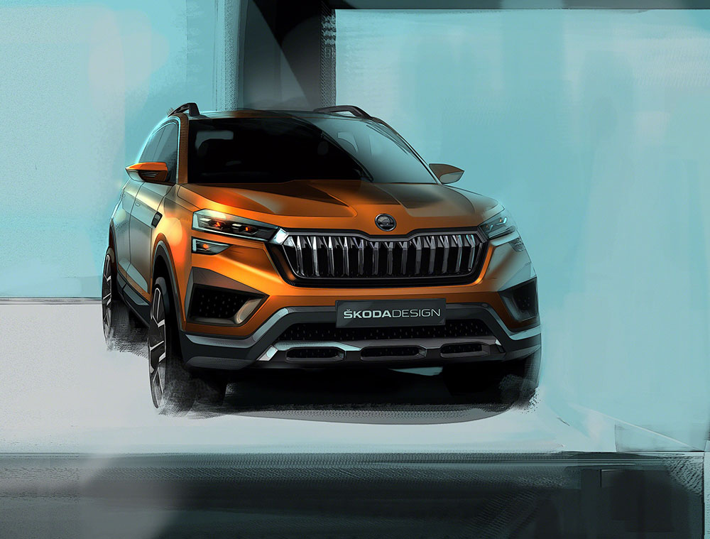 New Skoda SUV based on Vision IN concept - Premiere at Auto Expo 2020
