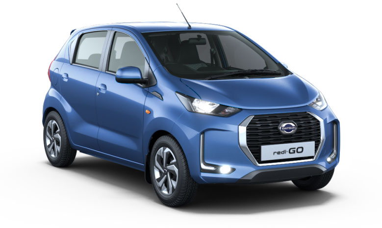 Datsun Redi-go Blue color vivid blue